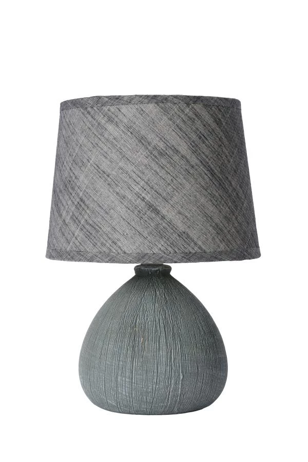 Lucide RAMZI - Lampe de table - Ø 18 cm - 1xE14 - Gris - éteint